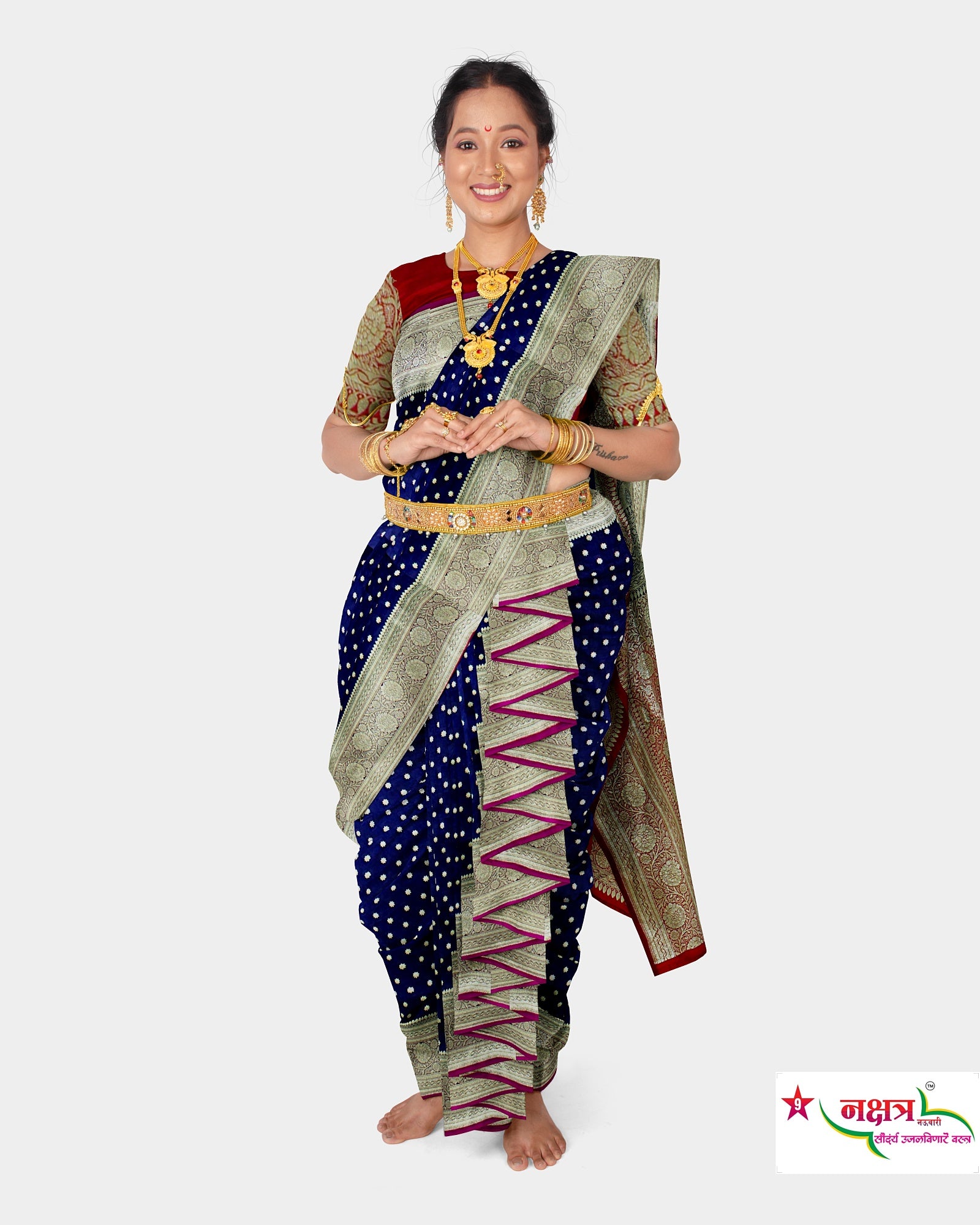 Shahi Mastani Nauvari Sarees | Nauvari saree, Sarees for girls, Saree